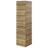 MIDISCHRANK 30/121/33 cm  - Chromfarben/Eichefarben, KONVENTIONELL, Glas/Holzwerkstoff (30/121/33cm) - Pelipal