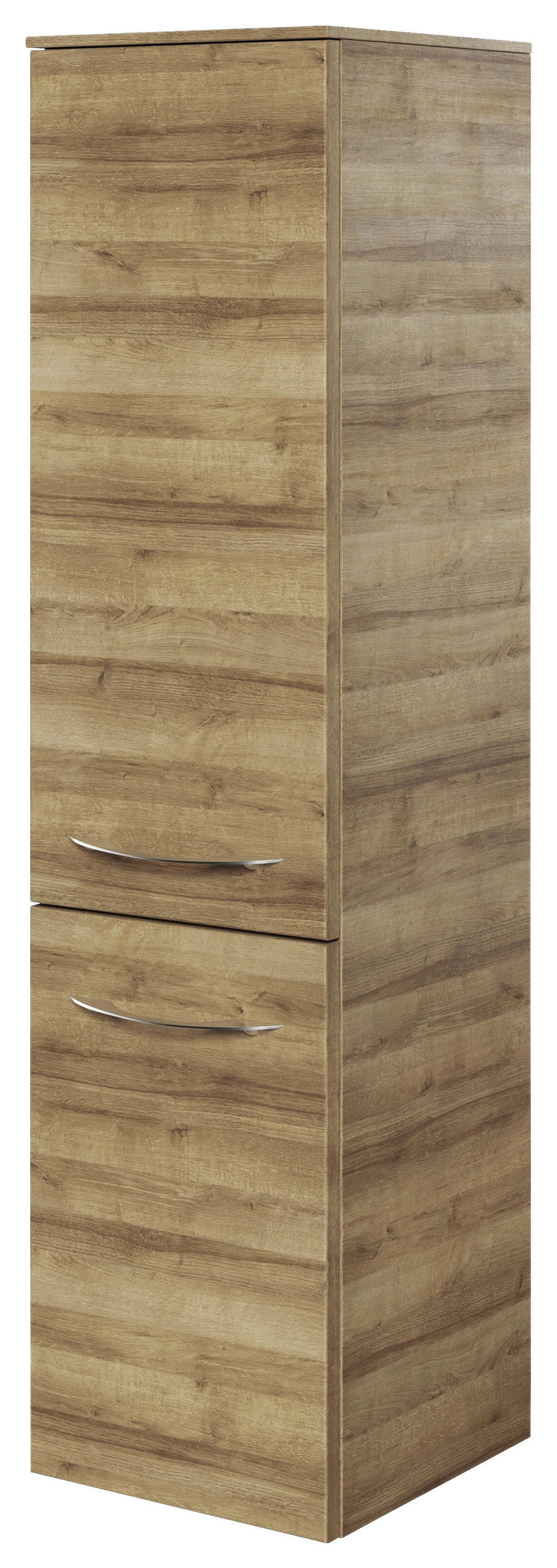 MIDISCHRANK 30/121/33 cm  - Chromfarben/Eichefarben, KONVENTIONELL, Glas/Holzwerkstoff (30/121/33cm) - Pelipal