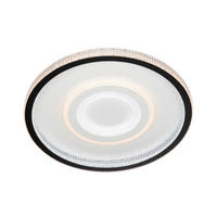 LED-DECKENLEUCHTE 49/6,5 cm   - Klar/Schwarz, Trend, Kunststoff/Metall (49/6,5cm) - Novel