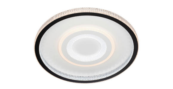 LED-DECKENLEUCHTE 49/6,5 cm   - Klar/Schwarz, Trend, Kunststoff/Metall (49/6,5cm) - Novel