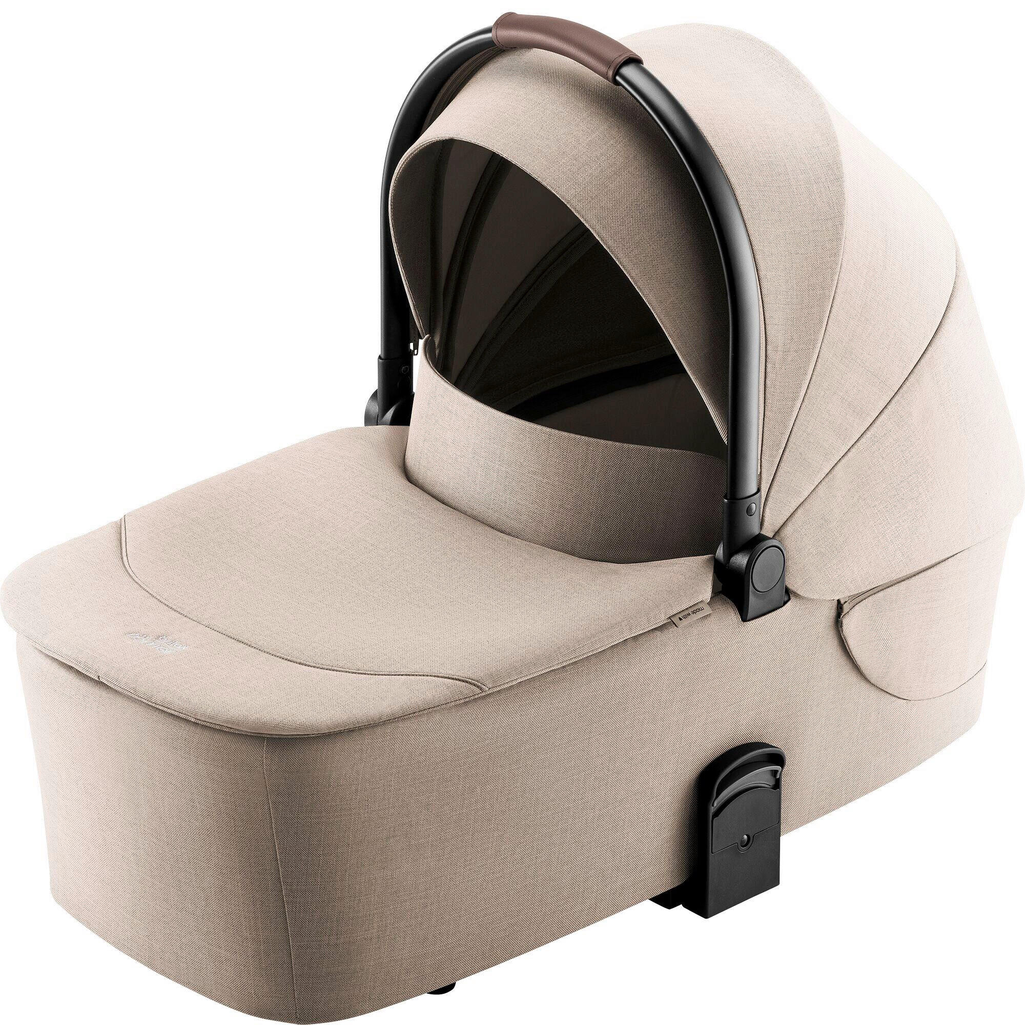 LIEGEWANNE Rio Carry Cot  - Hellbraun, Basics, Textil/Metall (23/38/80cm) - Britax Römer