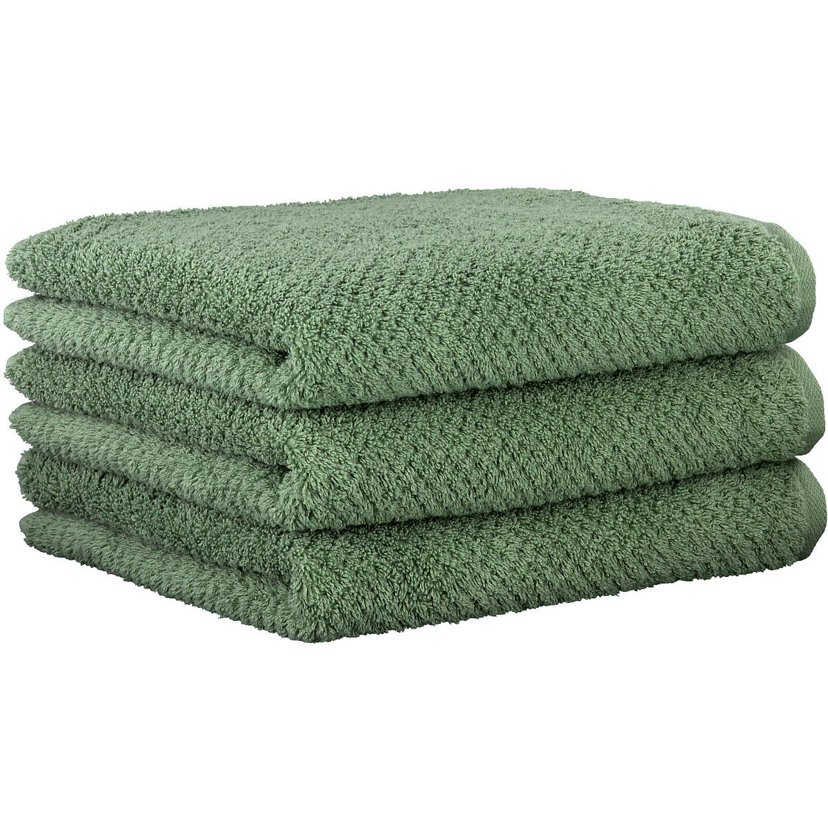 TÖRÖLKÖZŐ 80/150 cm zöld, zsályazöld  - zsályazöld/zöld, Basics, textil (80/150cm) - Cawoe