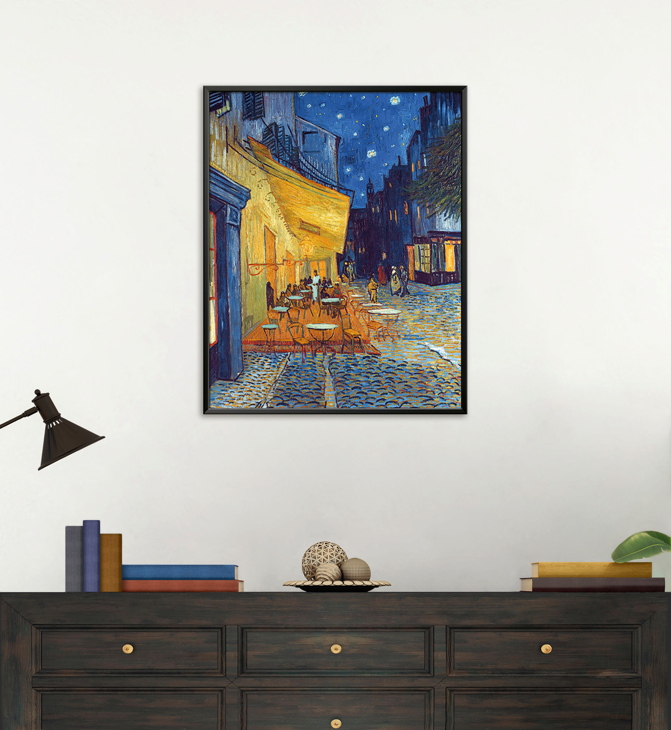 KUNSTDRUCK Städte 40/50 cm  - Blau/Gelb, Basics, Papier (40/50cm) - Monee