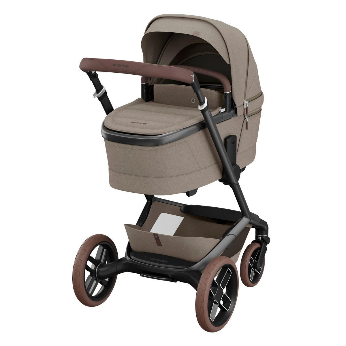 KINDERWAGENSET Fame Bundle  - Graubraun, Basics - Maxi-Cosi