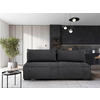 SCHLAFSOFA Struktur Dunkelgrau  - Dunkelgrau/Schwarz, Design, Kunststoff/Textil (202/90/99cm) - MID.YOU