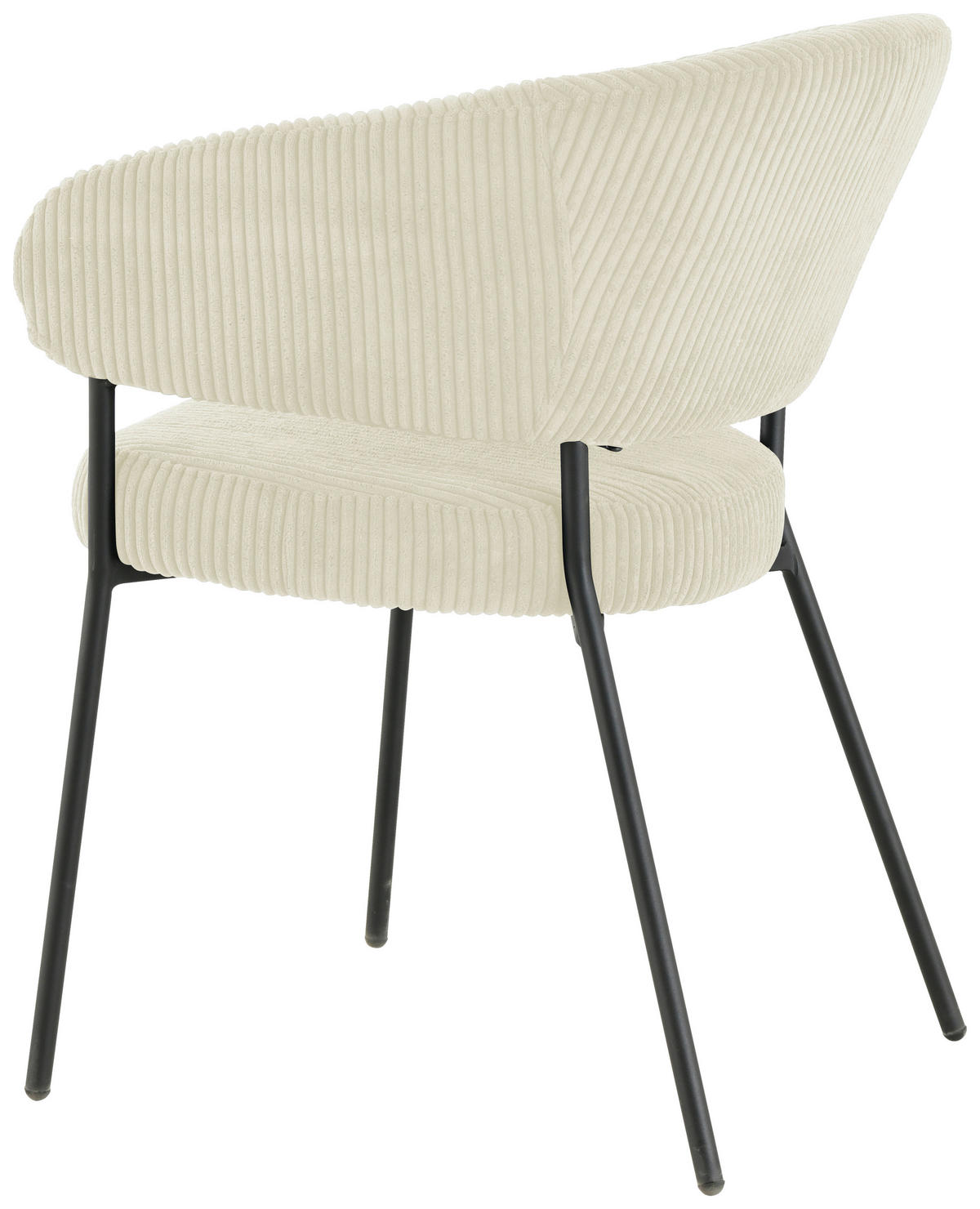 ARMLEHNSTUHL  in Eisen Cord  - Beige/Schwarz, LIFESTYLE, Holz/Textil (60/81/60cm) - Livetastic