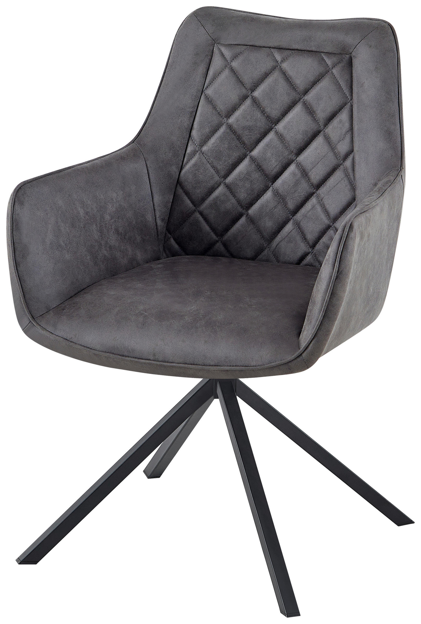 Kayoom ŽIDLE S PODRUČKAMI, železo, antracitová