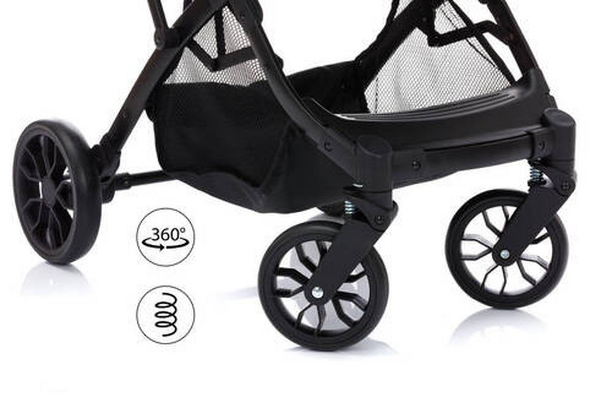 BUGGY Styler Elite  - Schwarz, Basics, Textil/Metall (105/70/51cm) - Fillikid