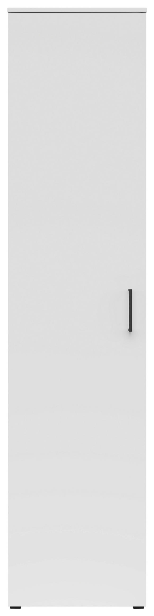VIŠENAMENSKI ORMAR bela  45/195/40 cm  - bela/crna, Moderno, pločasti materijal/plastika (45/195/40cm) - Carryhome