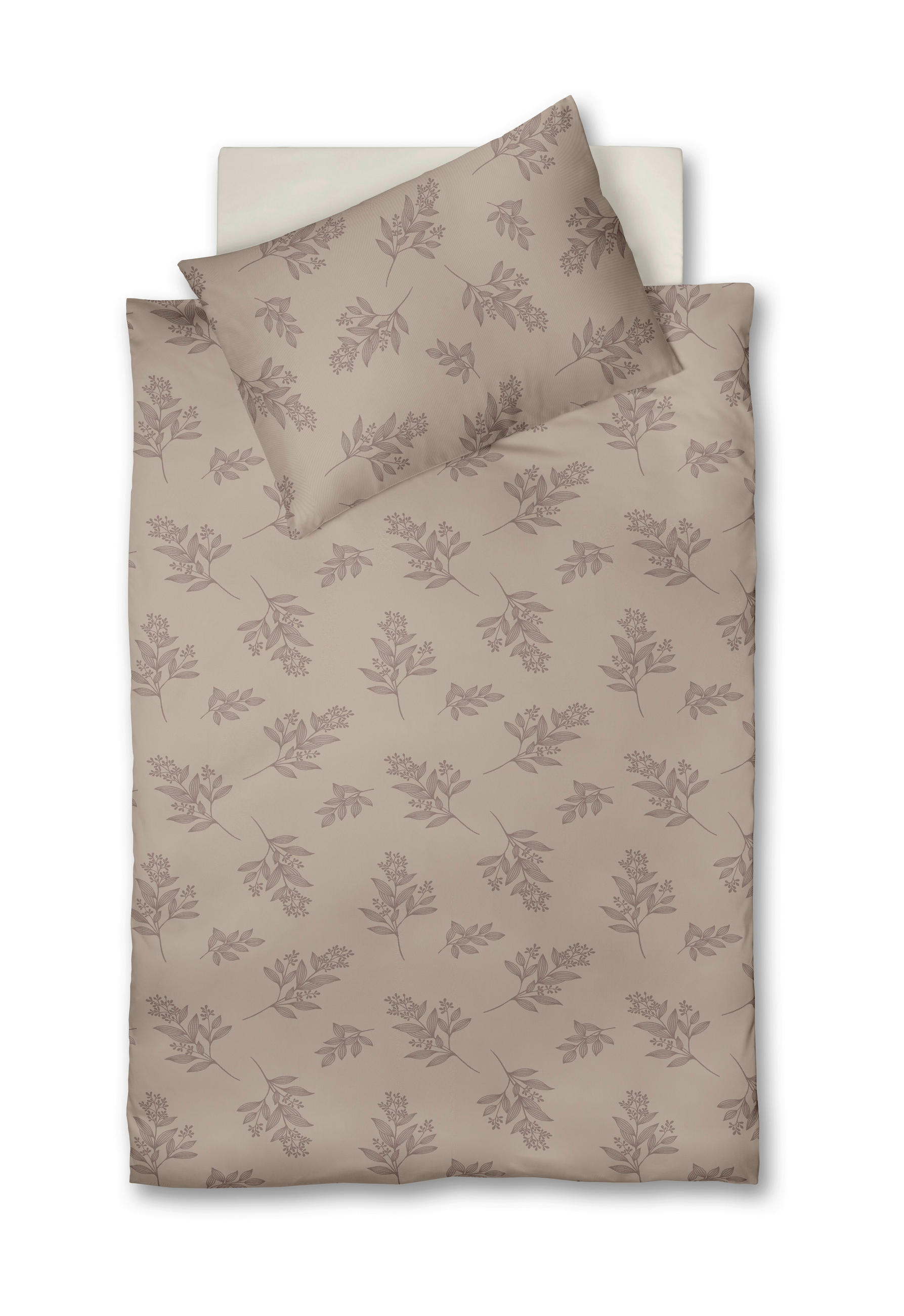 BETTWÄSCHE Lech Flanell 135/200 cm  - Sandfarben, Design, Textil (135/200cm) - Fleuresse