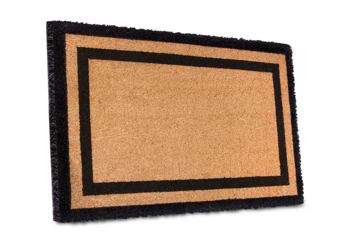FUSSMATTE  50/80 cm  Schwarz, Hellbraun  geometrisch  - Hellbraun/Schwarz, Basics, Kunststoff/Textil (50/80cm) - Villeroy & Boch