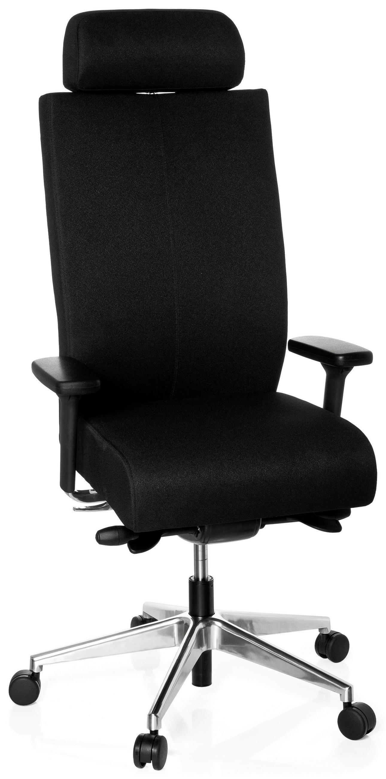 DREHSTUHL Flachgewebe Schwarz  - Alufarben/Schwarz, MODERN, Kunststoff/Textil (59/138/49cm) - MID.YOU