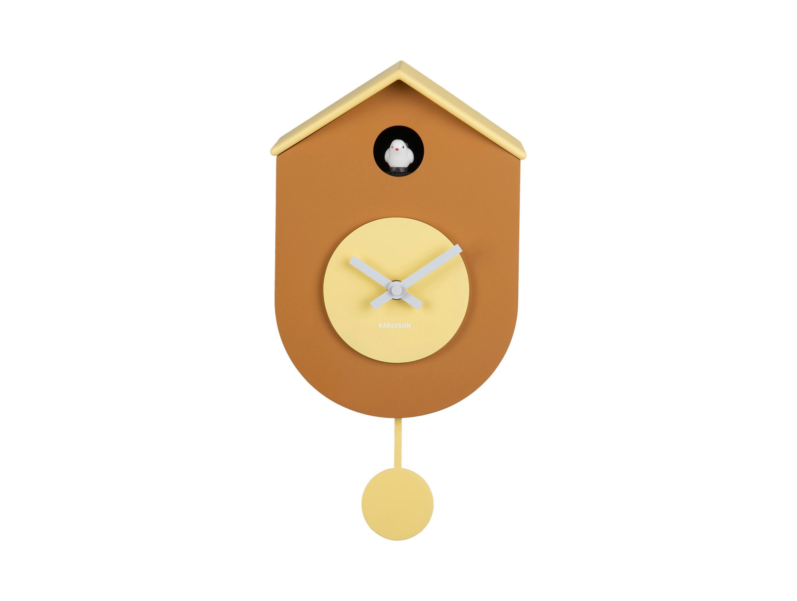 WANDUHR Grato Hellgelb  - Hellgelb, Basics, Kunststoff (17,5/9/33cm) - Karlsson