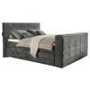 BOXSPRINGBETT 180/200 cm  in Grau  - Grau, KONVENTIONELL, Textil (180/200cm) - Carryhome