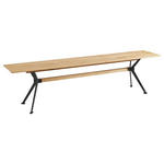SITZBANK 180/45/35 cm  in Schwarz, Eichefarben  - Eichefarben/Schwarz, Natur, Holz/Metall (180/45/35cm) - Linea Natura