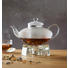 TEEKANNENSET - Klar, Basics, Glas/Metall (1,3l) - NOVEL