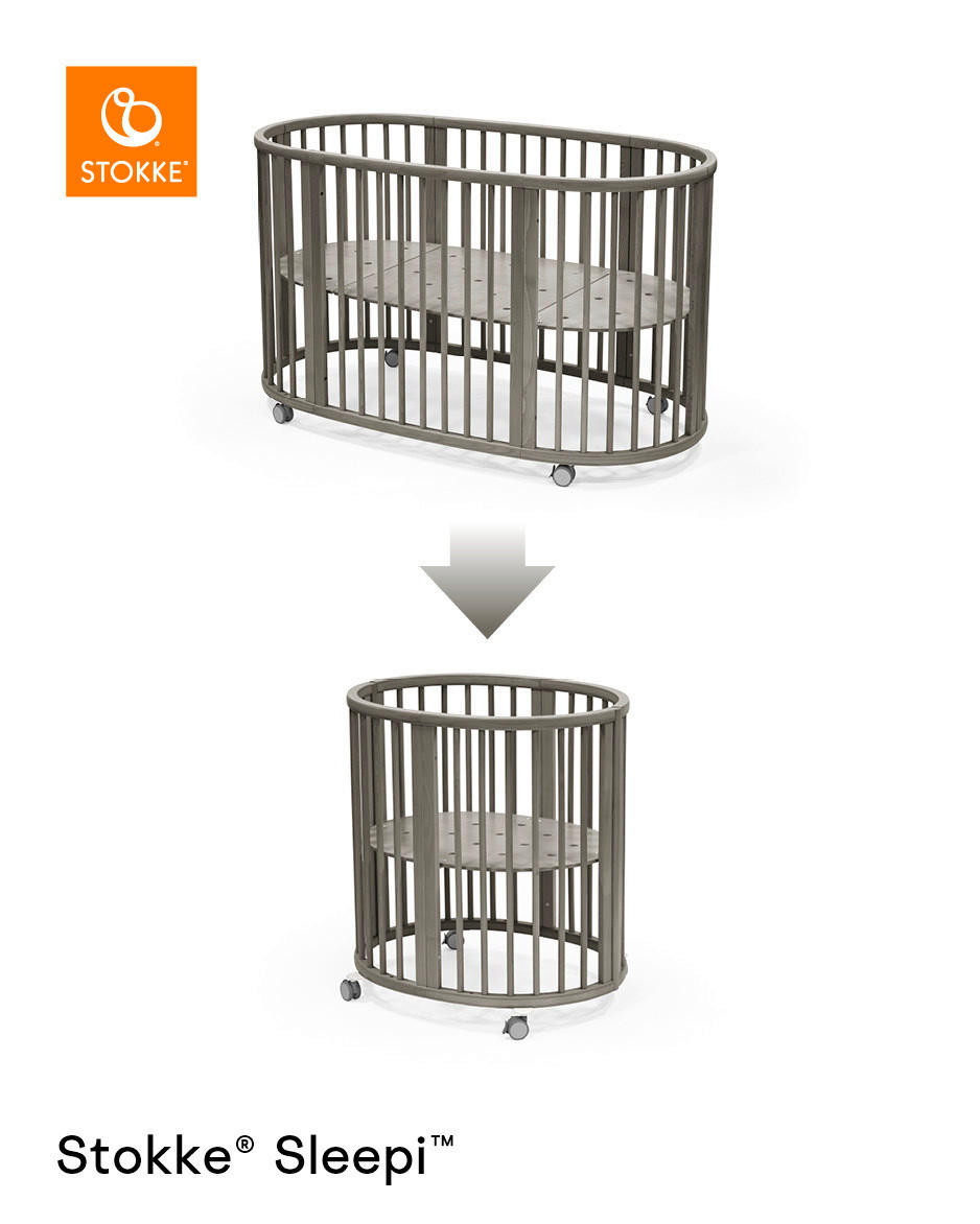 ERWEITERUNGSSET Sleepi Downsizing Kit  - Grau, Basics, Holz (58/6/79cm) - Stokke
