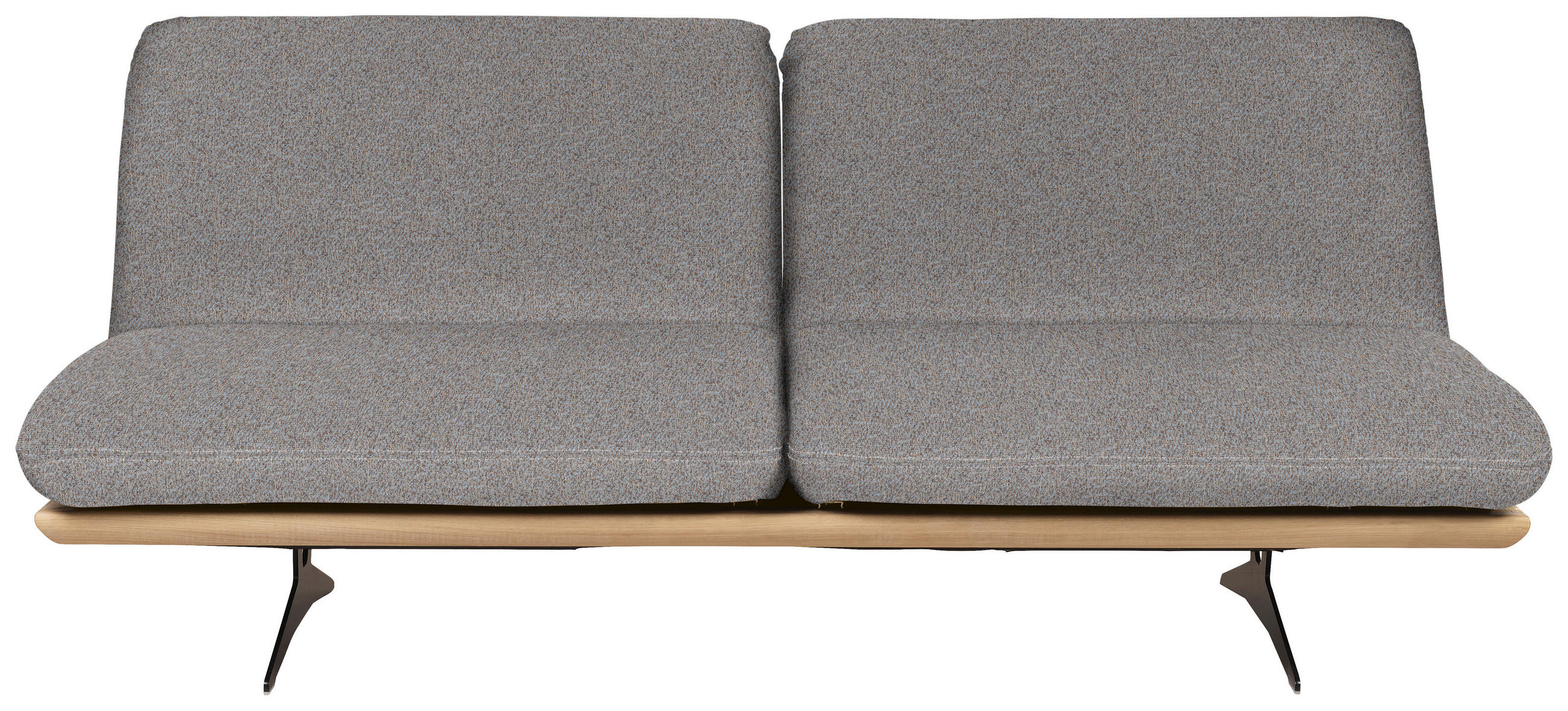 SCHLAFSOFA in Holz, Textil Braun, Blau  - Blau/Beige, Design, Holz/Textil (204/92/90cm) - Dieter Knoll
