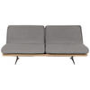 SCHLAFSOFA in Holz, Textil Braun, Blau  - Blau/Beige, Design, Holz/Textil (204/92/90cm) - Dieter Knoll