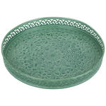 DEKOTABLETT 31/3,75 cm    - Grün, LIFESTYLE, Metall (31/3,75cm) - Ambia Home