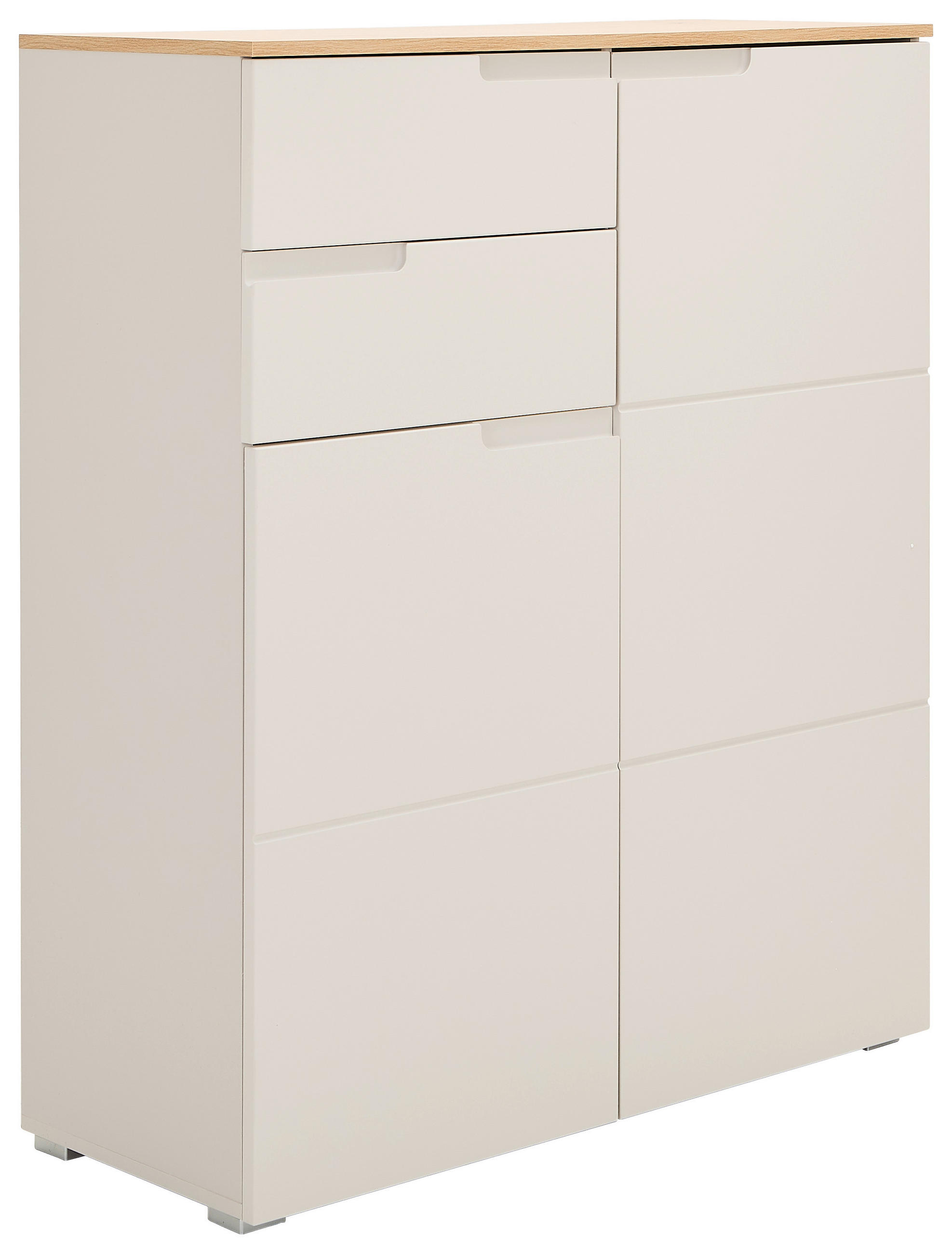 Mid.you Kommode Swim Kaschmir, Eiche Artisan 100x119x40 cm