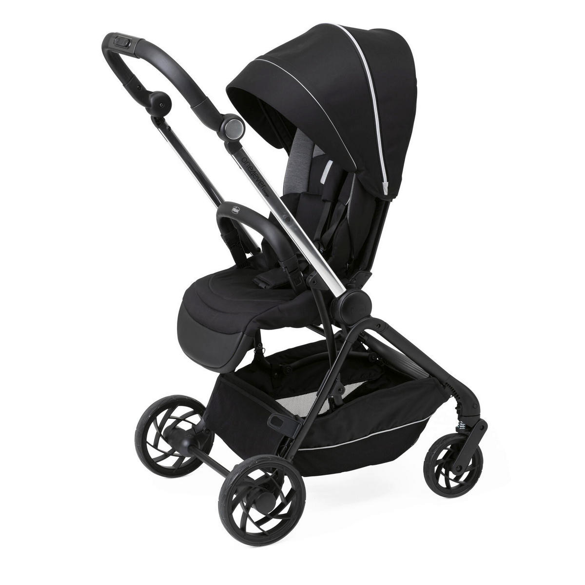 BUGGY One4ever Lounge  - Schwarz, Basics, Textil/Metall (51/99-109/78cm) - Chicco