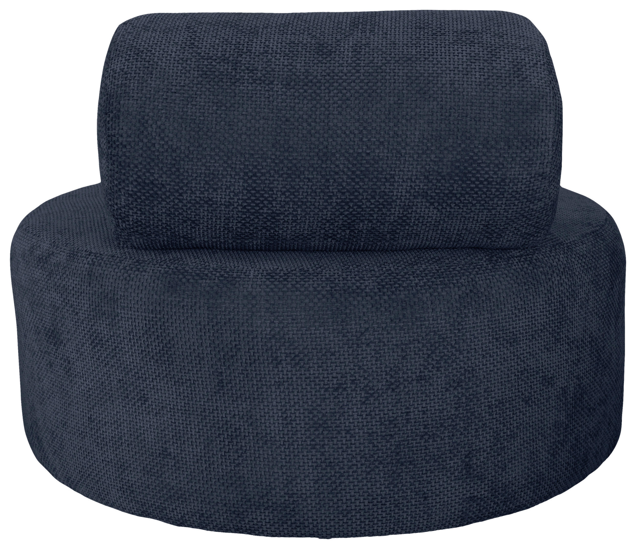 SESSEL in Struktur Dunkelblau  - Schwarz/Dunkelblau, Basics, Textil/Metall (88/70/88cm) - Livetastic