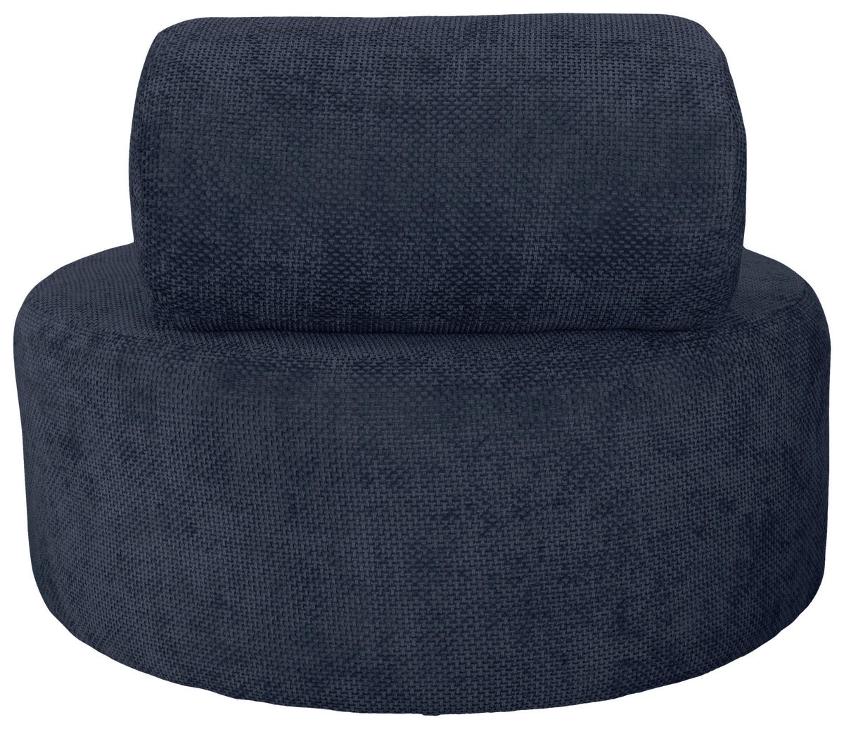 SESSEL in Struktur Dunkelblau  - Schwarz/Dunkelblau, Basics, Textil/Metall (88/70/88cm) - Livetastic