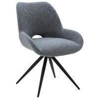 STUHL - Petrol/Schwarz, Design, Textil/Metall (58/83/63cm) - Dieter Knoll