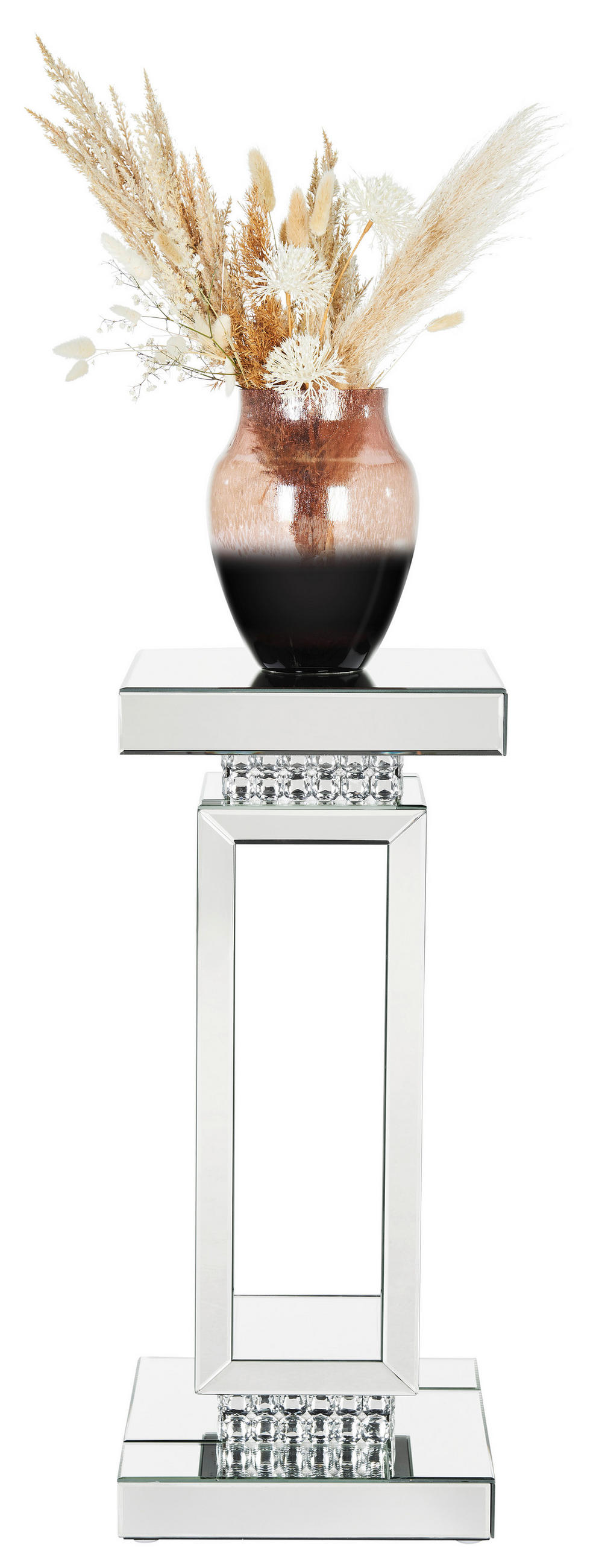 DEKORAČNÍ SLOUPEK - barvy stříbra, Lifestyle, sklo (30,7/30,7/71cm) - Xora