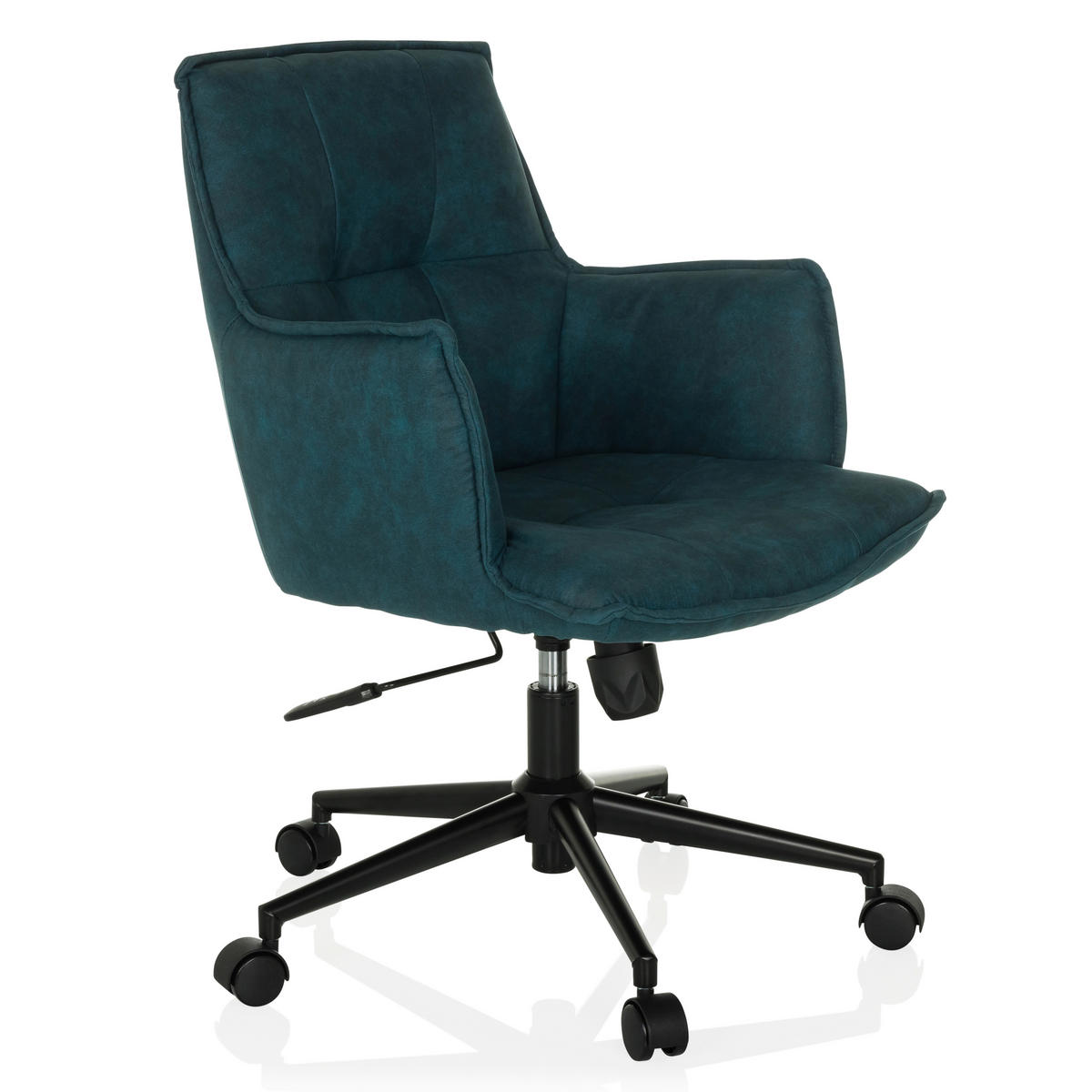 DREHSTUHL Dunkelblau  - Schwarz/Dunkelblau, MODERN, Kunststoff/Textil (54/85/70cm) - MID.YOU