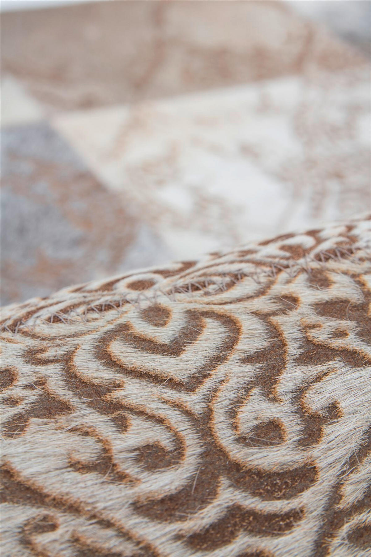 FLACHWEBETEPPICH 75/140 cm Silberfarben  - Silberfarben, Design, Leder/Textil (75/140cm) - Novel
