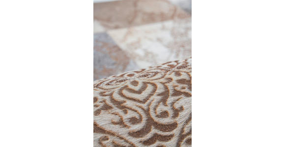 FLACHWEBETEPPICH 75/140 cm Silberfarben  - Silberfarben, Design, Leder/Textil (75/140cm) - Novel