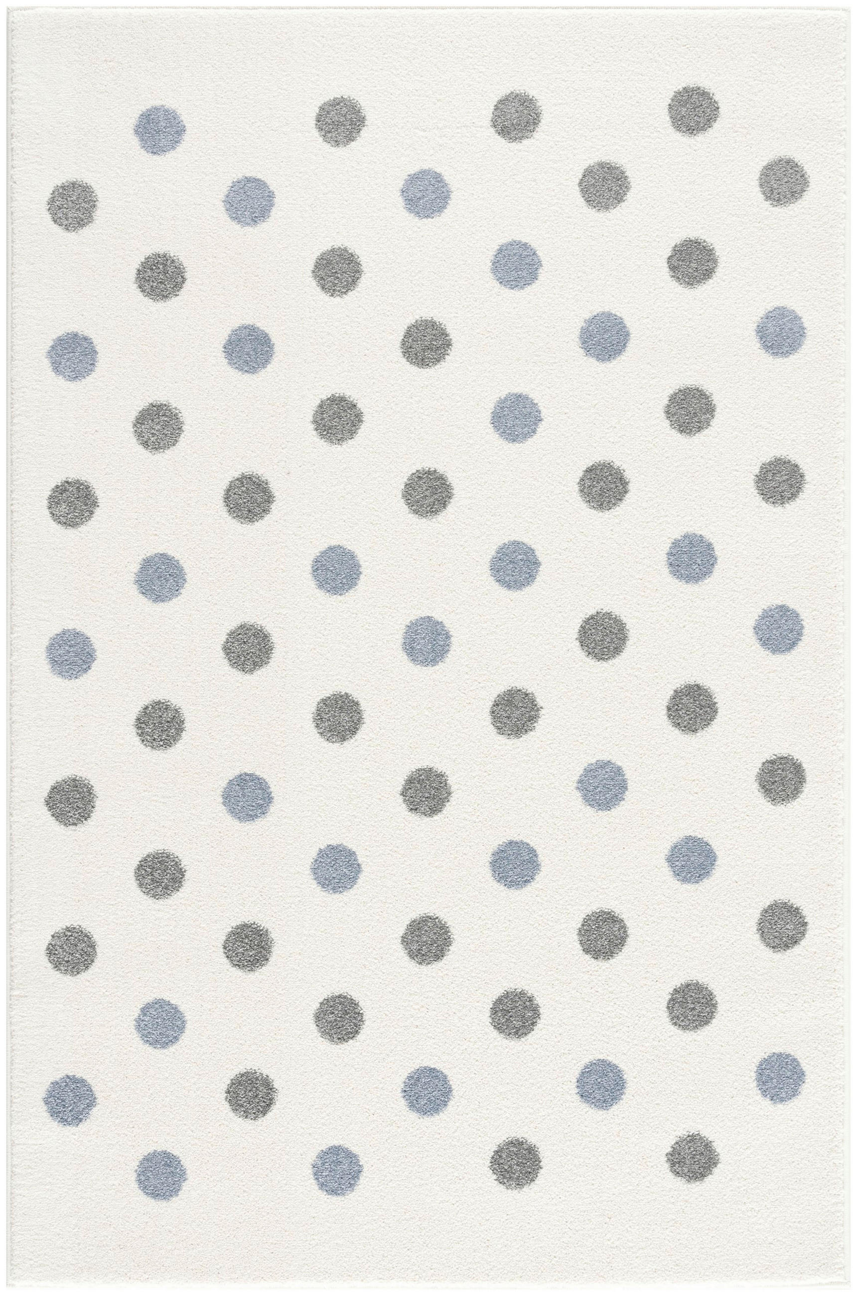KINDERTEPPICH Happy Rugs  100/160 cm  Blau, Creme, Silberfarben  - Blau/Silberfarben, Trend, Textil (100/160cm)