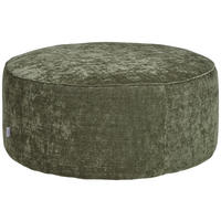 HOCKER in Textil Olivgrün  - Olivgrün, Design, Textil (80/33/80cm) - Emilio Belluti