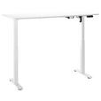 SCHREIBTISCH 137/68/71,5-120 cm Weiß elektrisch höhenverstellbar  - Weiß, MODERN, Holzwerkstoff/Metall (137/68/71,5-120cm) - Carryhome