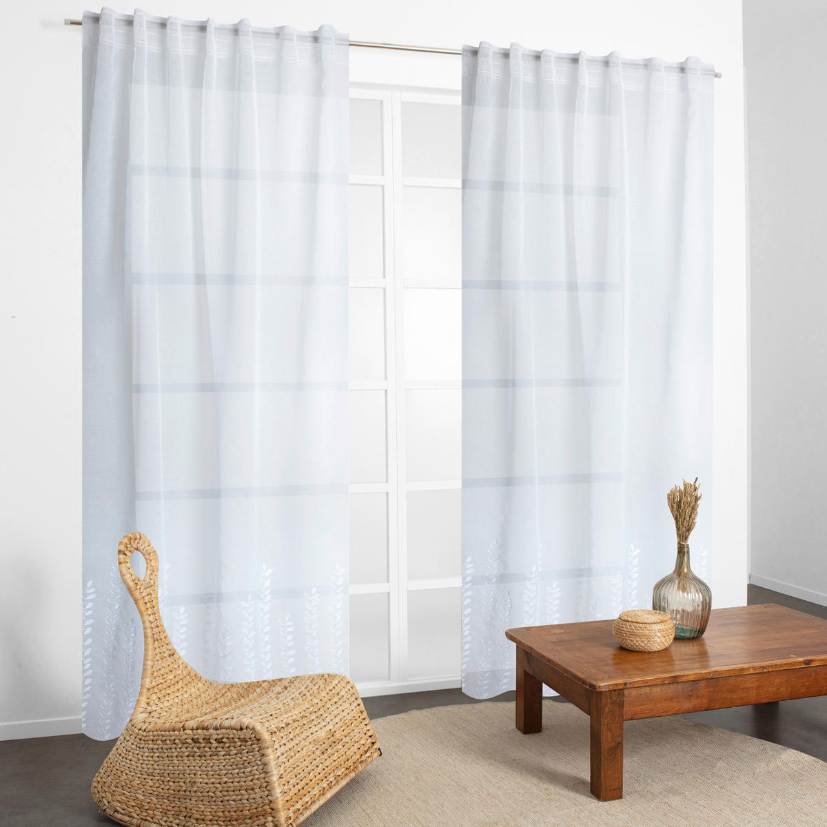 FERTIGVORHANG  transparent   140/280 cm  - Weiß, Basics, Textil (140/280cm)