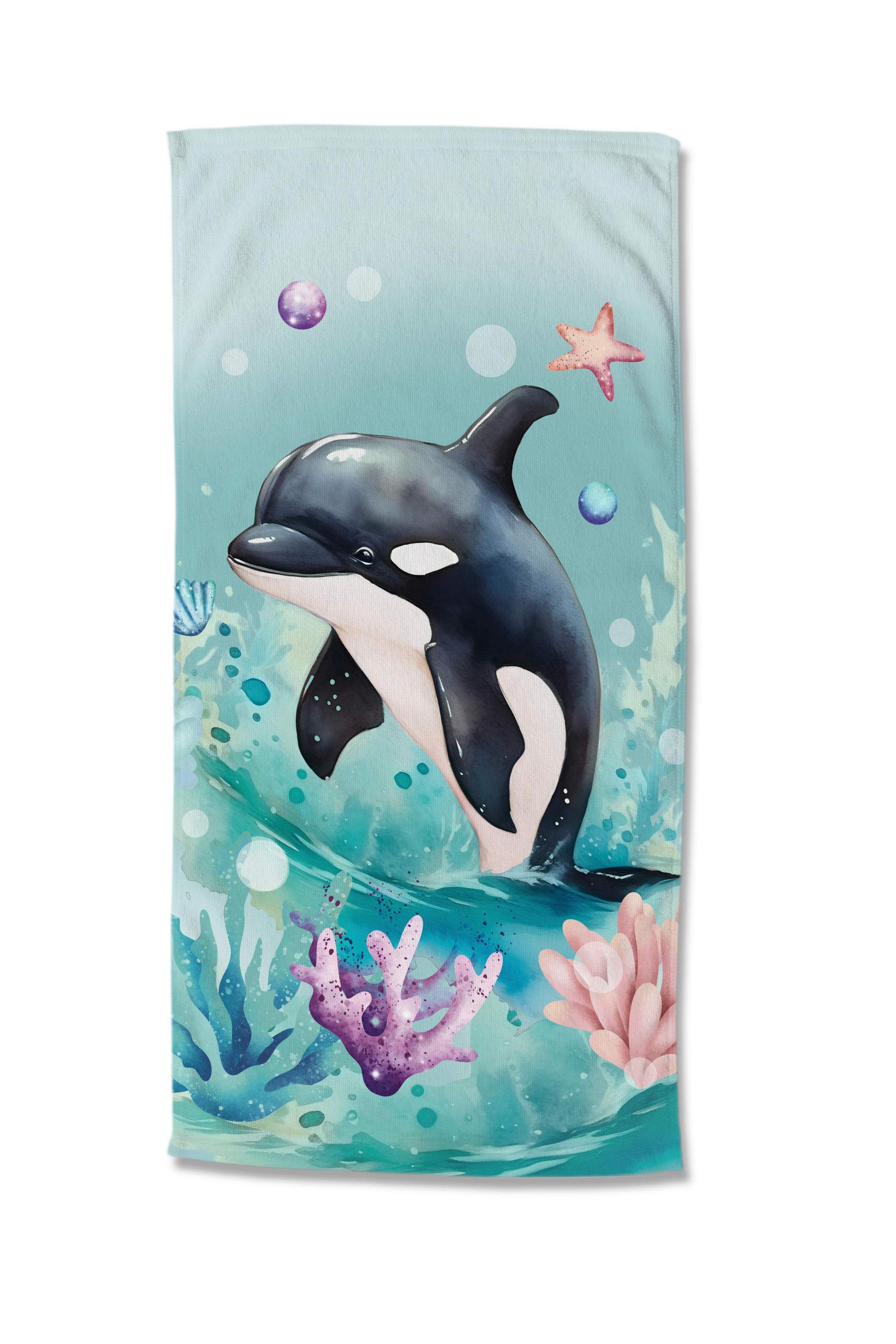 STRANDTUCH Good Morning Multicolor, Türkis, Mintgrün 75/150 cm  - Türkis/Multicolor, Trend, Textil (75/150cm)