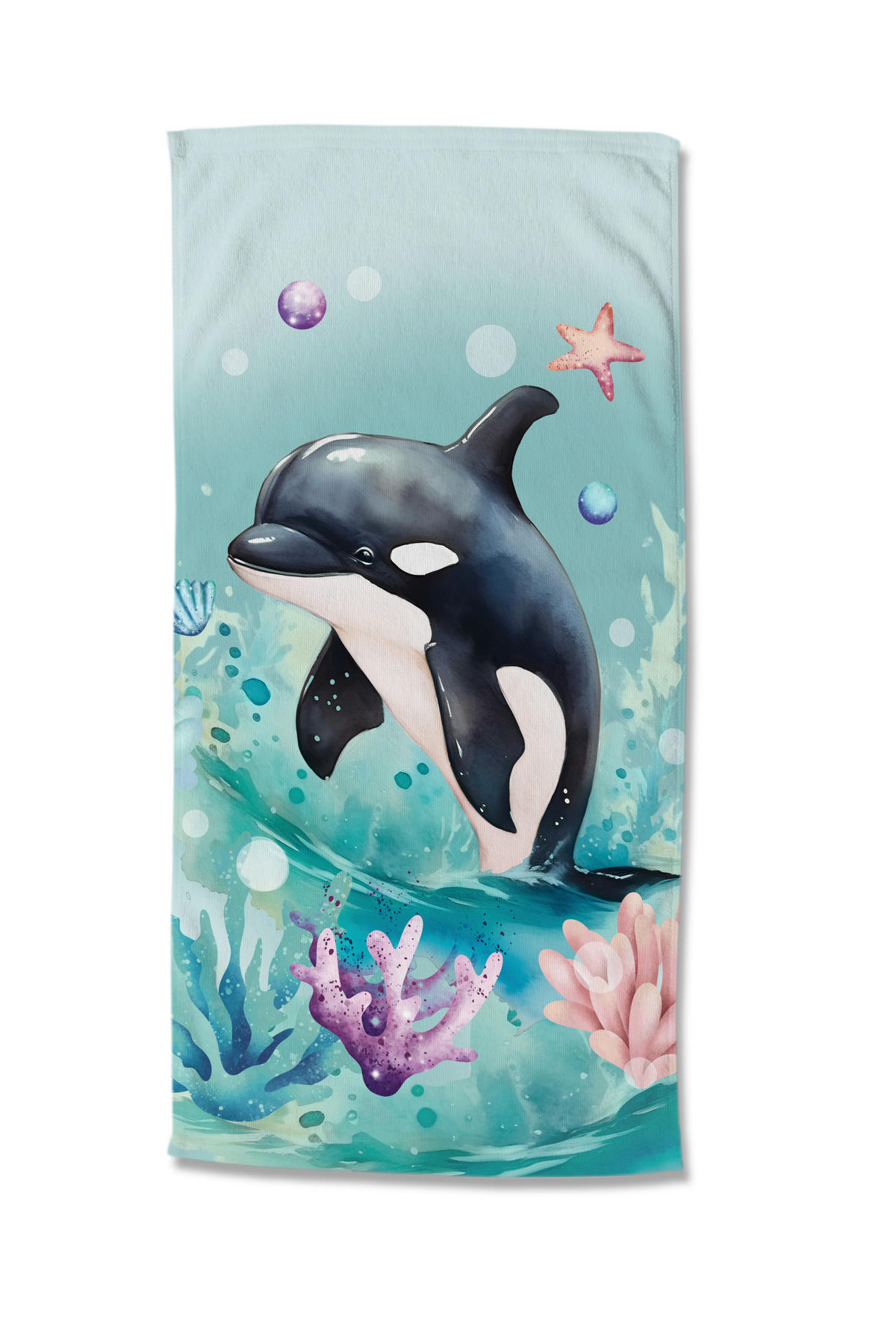 STRANDTUCH Good Morning Multicolor, Türkis, Mintgrün 75/150 cm  - Türkis/Multicolor, Trend, Textil (75/150cm)