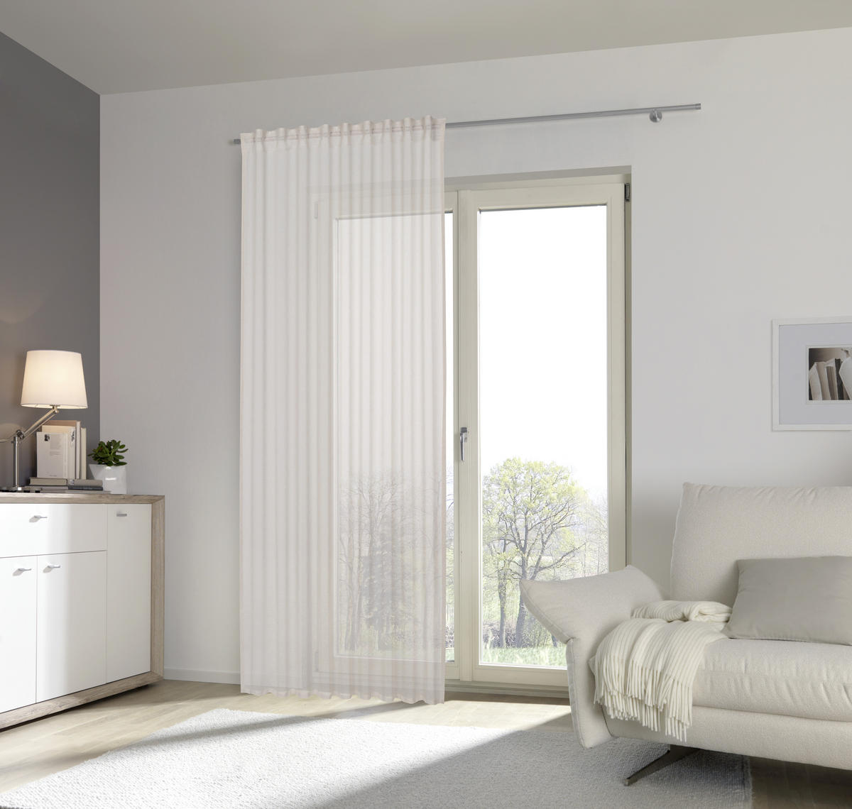 GOTOVA ZAVESA bež - bež, Konvencionalno, tekstil (140/245cm) - Esposa