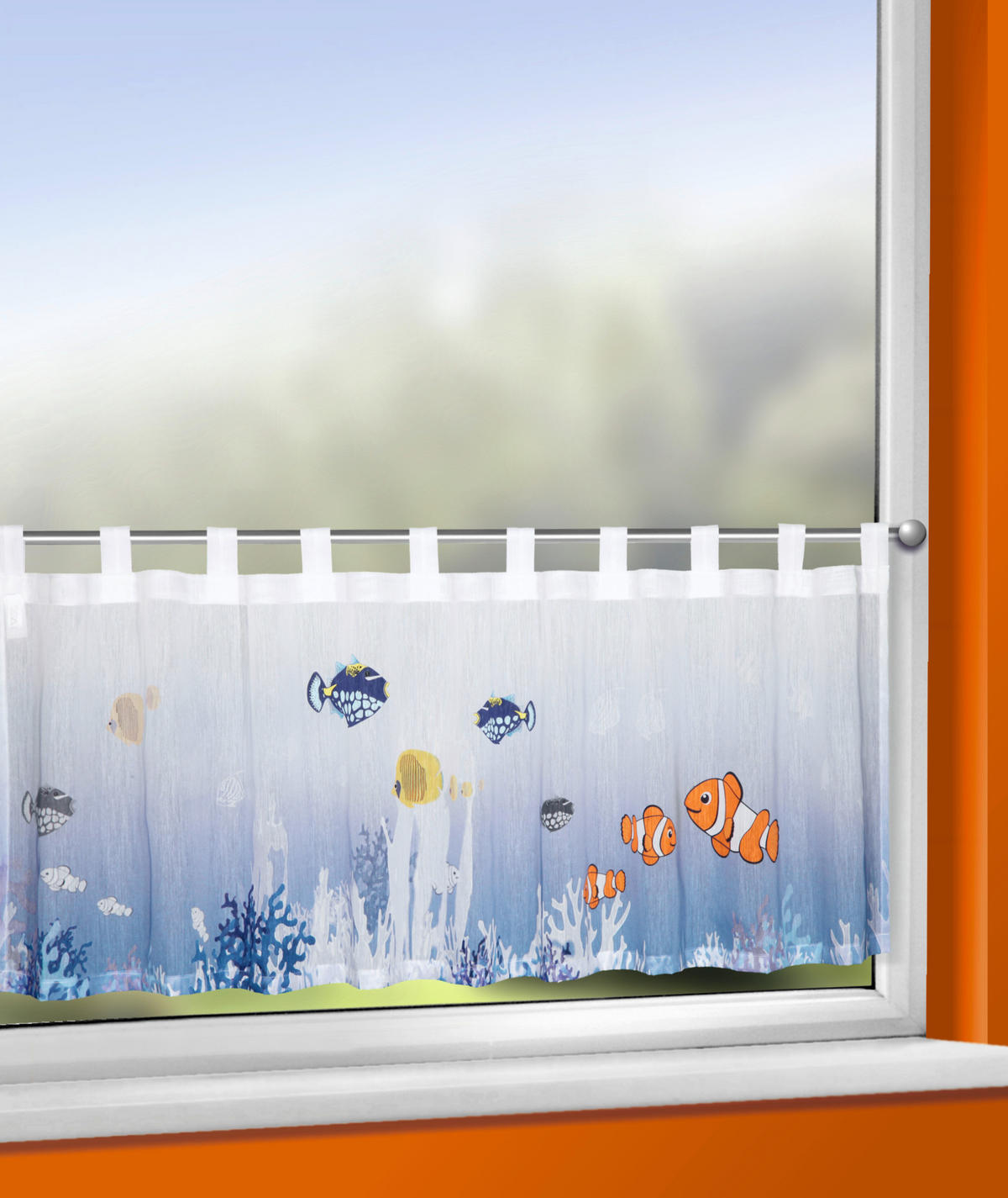 KURZGARDINE   140/45 cm   - Multicolor, KONVENTIONELL, Textil (140/45cm) - Esposa
