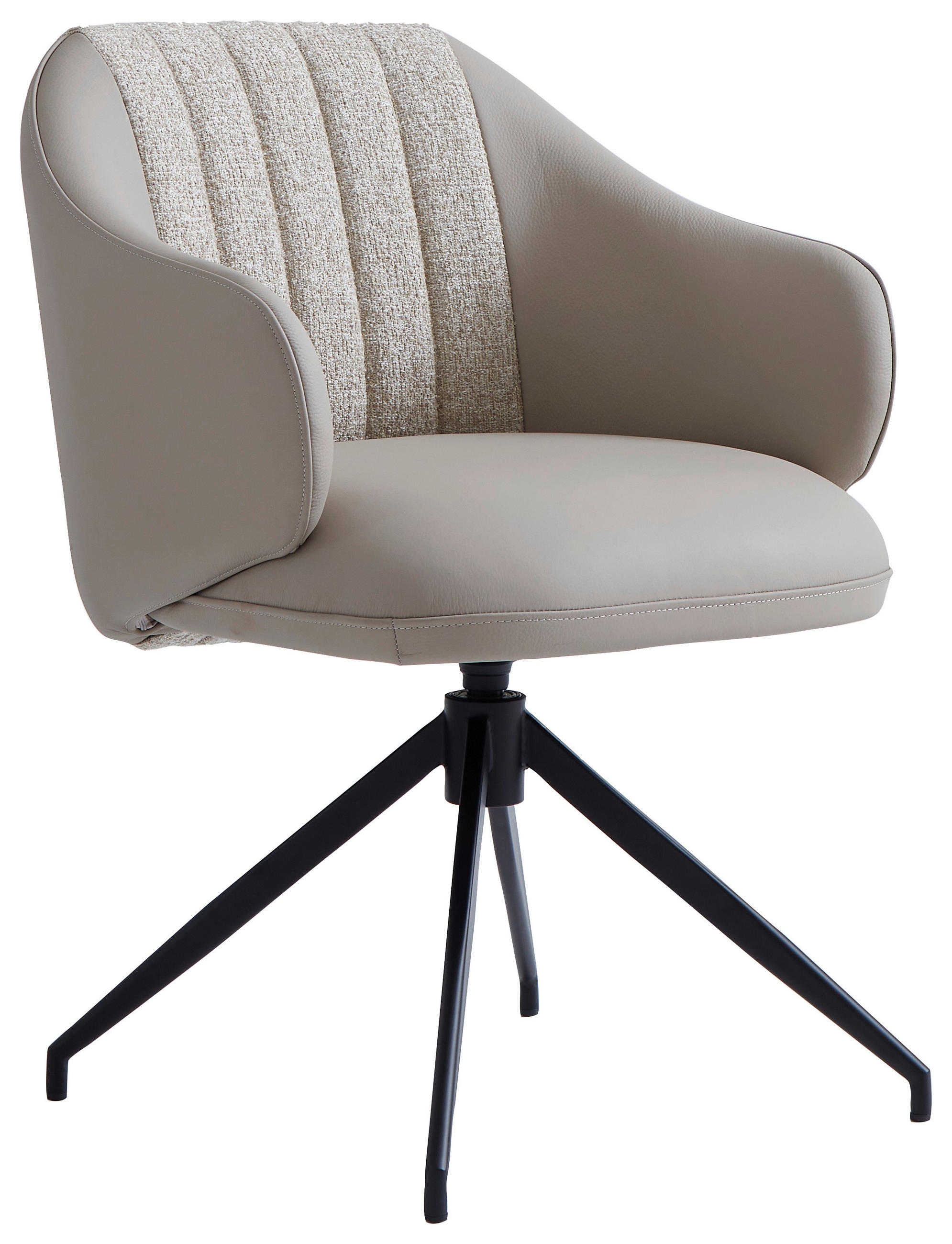 Novel Armlehnstuhl Schwarz, Taupe 60x82x62 cm