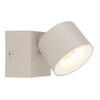 LED-STRAHLER 7.2/9.5 cm   - Sandfarben/Weiß, Design, Kunststoff/Metall (7.2/9.5cm) - Globo