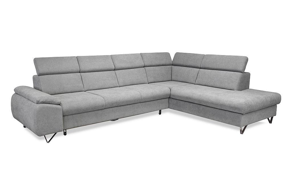 UGAONA GARNITURA siva  - boja hroma/siva, Moderno, drvo/metal (315/232cm) - Hom`in
