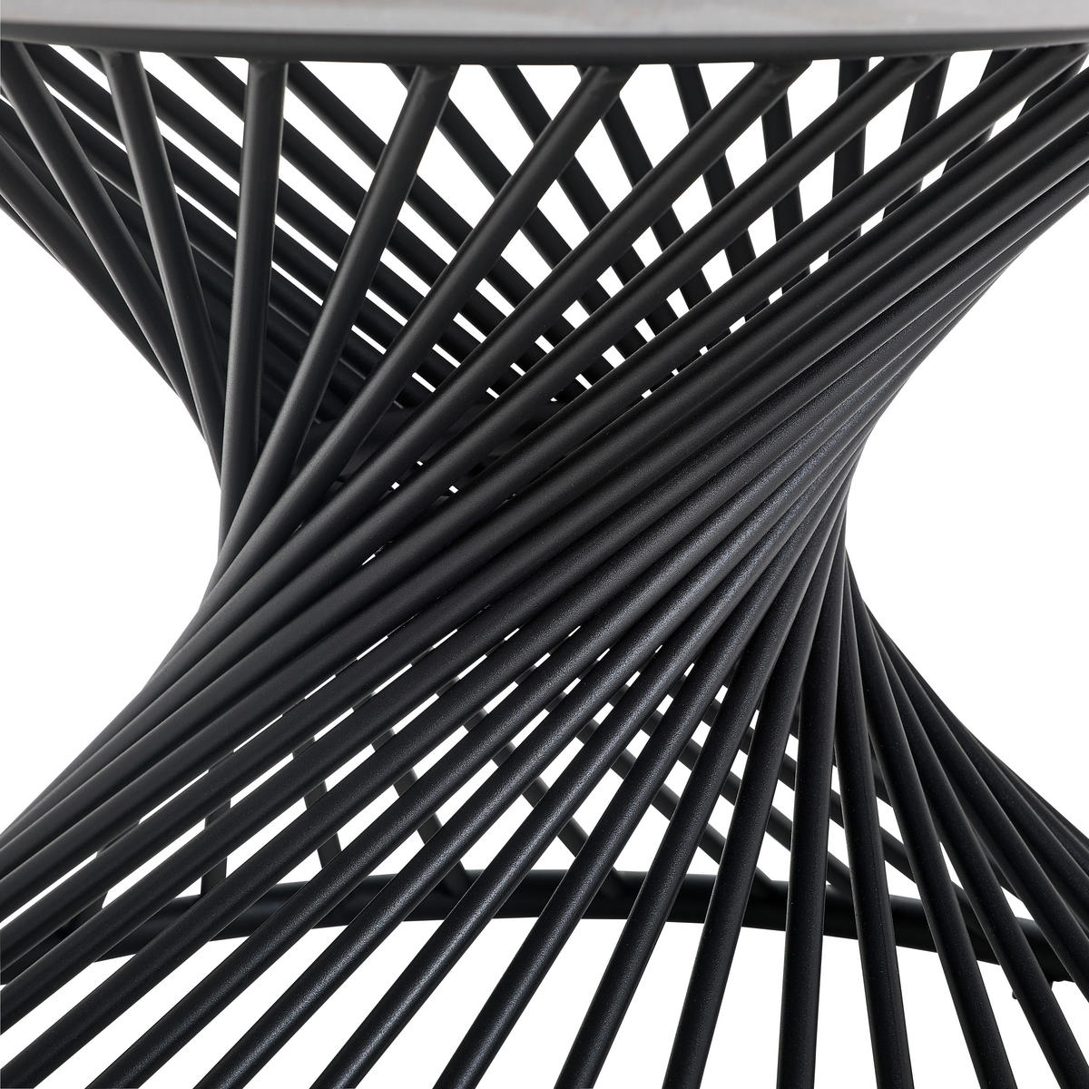 COUCHTISCH in Metall, Keramik 80/80/43 cm  - Schwarz, Design, Keramik/Metall (80/80/43cm) - MID.YOU