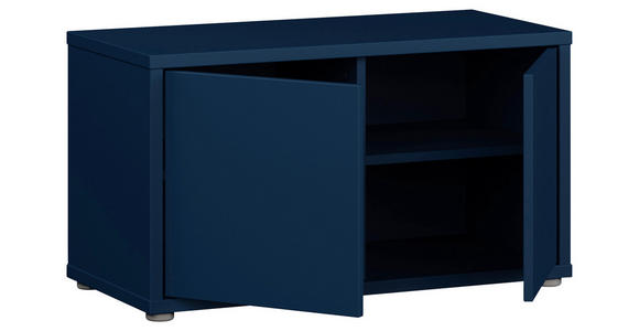 GARDEROBENBANK - Dunkelblau/Grau, MODERN, Kunststoff (74,5/41,5/34,9cm) - Carryhome