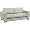 SCHLAFSOFA Webstoff Hellgrau  - Dunkelbraun/Hellgrau, Design, Holz/Textil (203/85/99cm) - MID.YOU