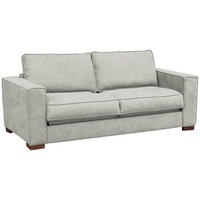 SCHLAFSOFA in Webstoff Hellgrau  - Dunkelbraun/Hellgrau, Design, Holz/Textil (203/85/99cm) - MID.YOU