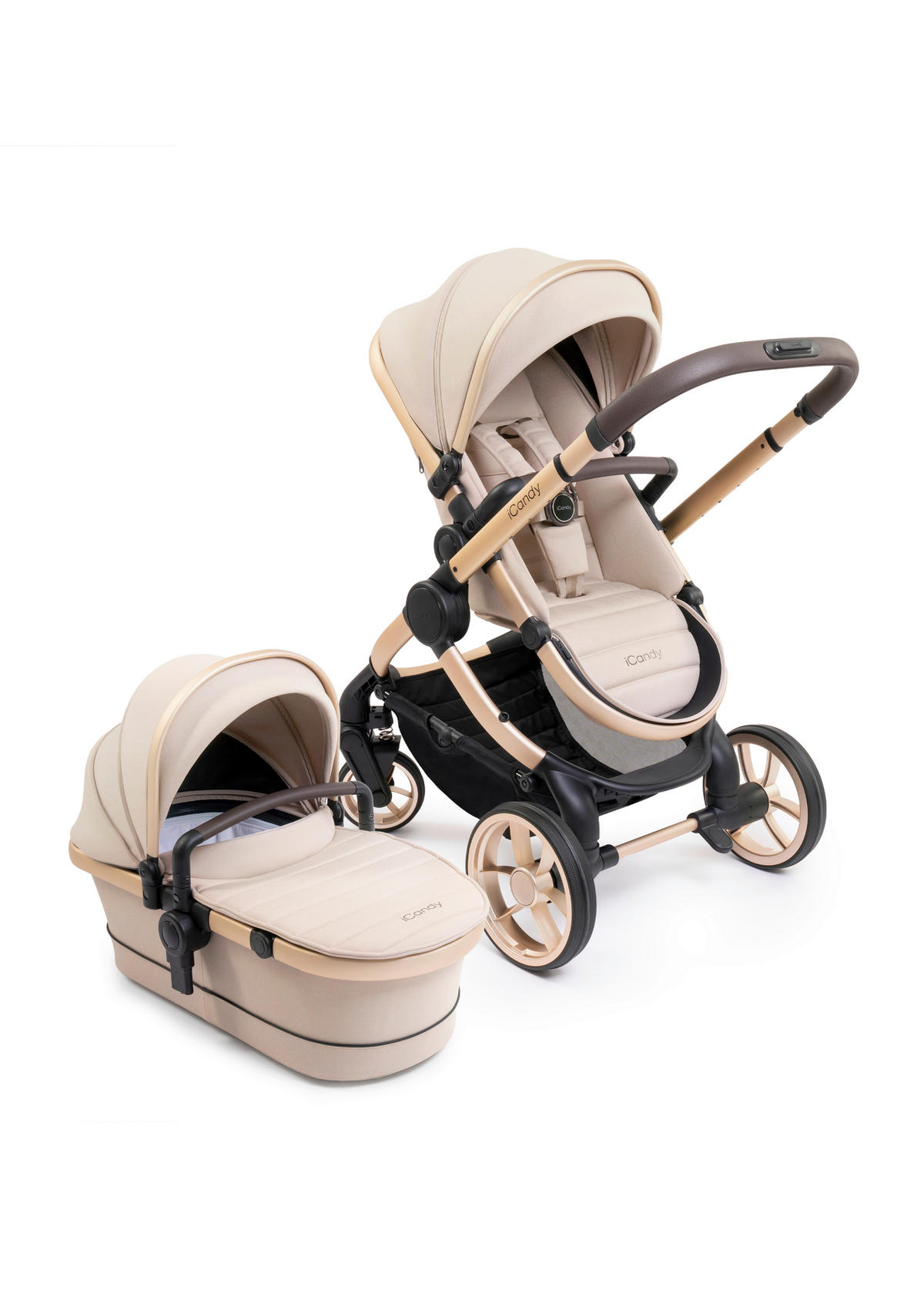 DEČJA KOLICA  PEACH 7  - zlatna/bež, Osnovno, tekstil/plastika (75/55/39cm) - ICANDY