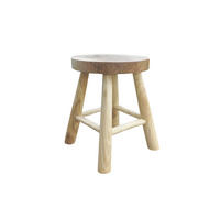 GARTENHOCKER  - Naturfarben, Design, Holz (35/45/35cm) - Livetastic